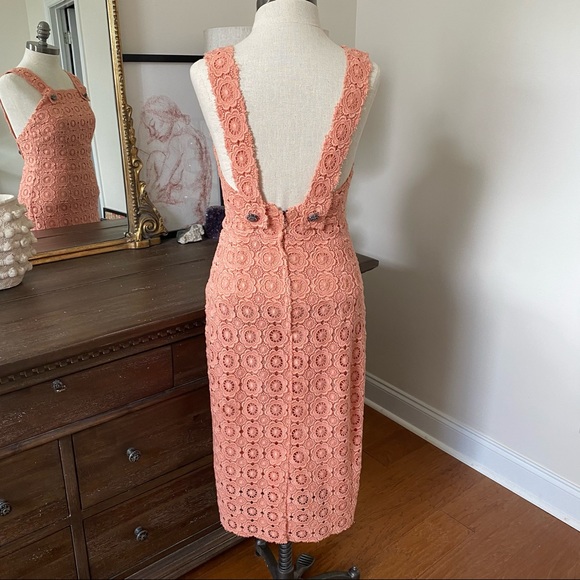 Nwt Dolce & Gabbana coral eyelet shift dress 38 - Picture 9 of 12